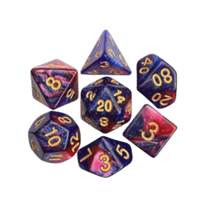 Juego de dados DND - 7 dados poliédricos - dungeons and dragons