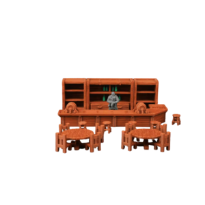 Bar de Taberna Miniatura D&D de 31 piezas