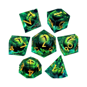 Juego de Dados de Resina Ojo de Dragón
