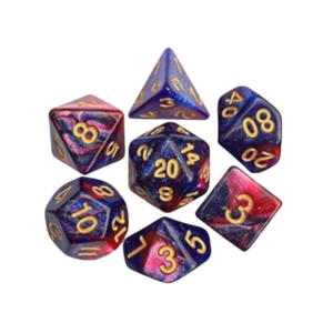Juego de dados DND - 7 dados poliédricos - dungeons and dragons